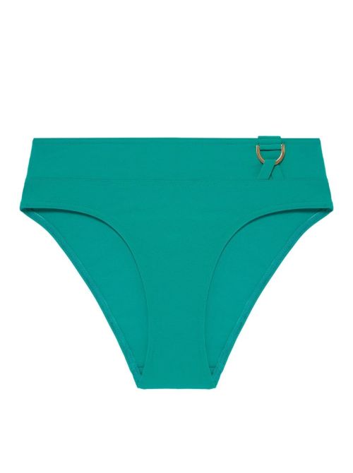 Palmeraie slip a vita alta per bikini, verde