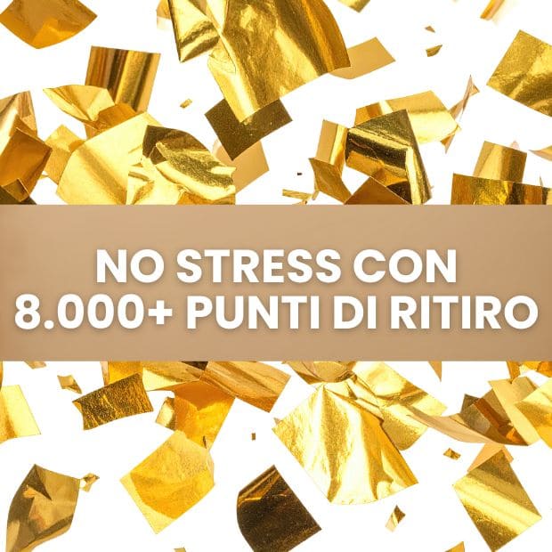 Consegna in oltre 8000 punti di ritiro