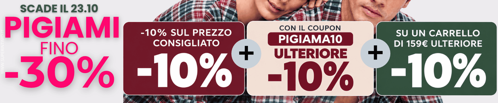 PROMOZIONE SUI PIGIAMI FINO -30%