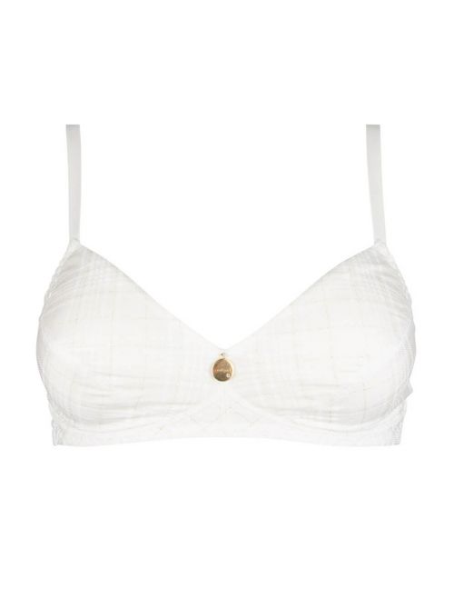 Belle Des Neiges non-wired bra, pearl