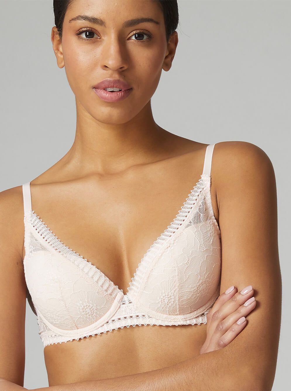 Reggiseno sale rosa cipria