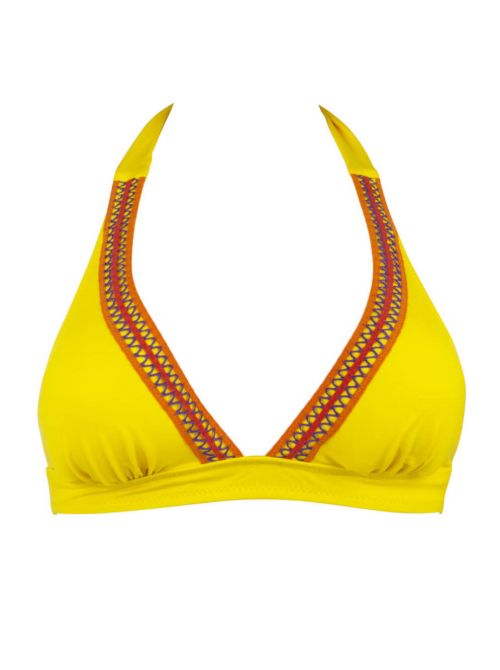 Ecocherie non-wired padded triangle, yellow ANTIGEL