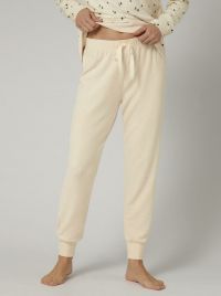 Thermal pantaloni con polsini, crema
