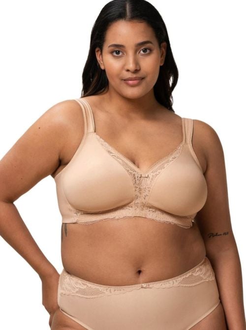 Modern Lace+Cotton N, reggiseno senza ferretto, neutral beige