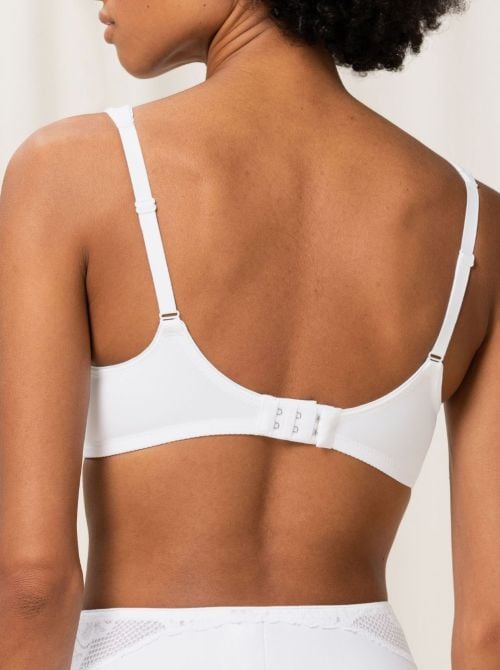 Modern Lace+Cotton N, reggiseno senza ferretto, bianco