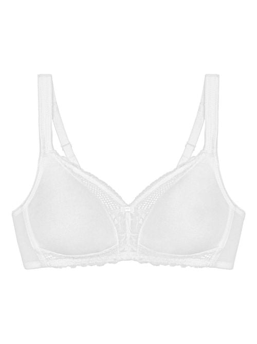 Modern Lace+Cotton N, reggiseno senza ferretto, bianco