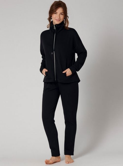 Thermal tracksuit jacket, black