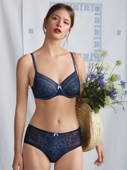 Fleur Reggiseno con ferretto, blu mare