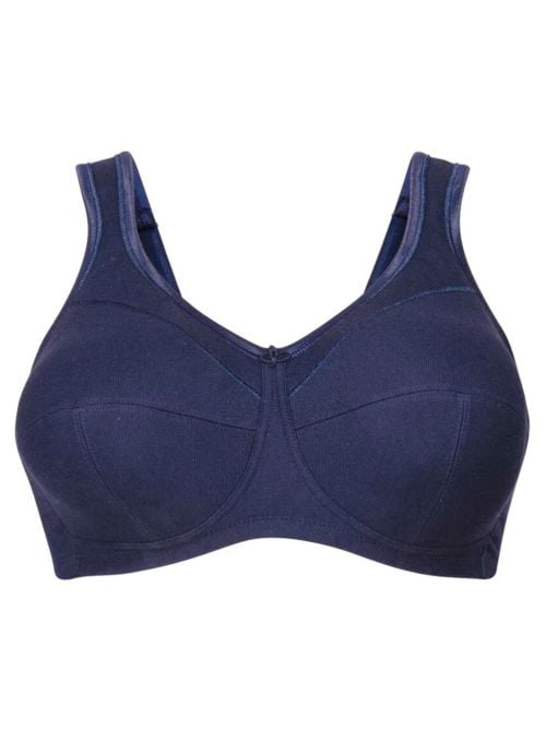 Jana reggiseno in cotone senza ferretto, blu mare