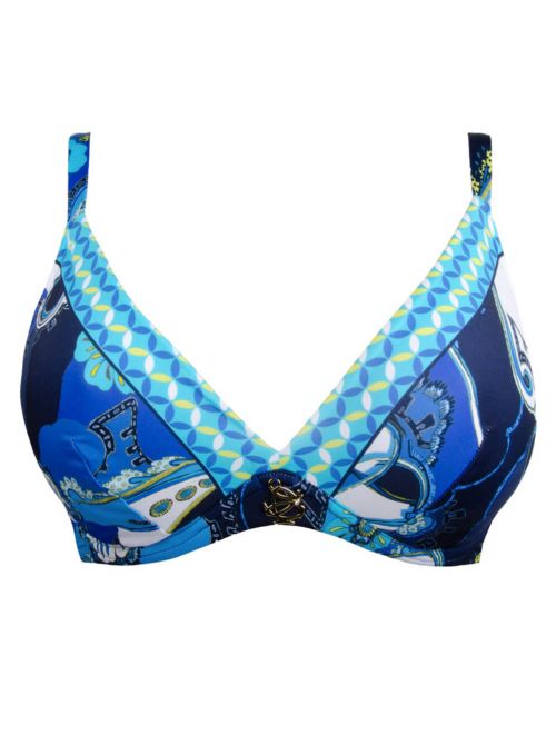 Soleil Floral triangolo con ferretto, bleu floral LISE CHARMEL