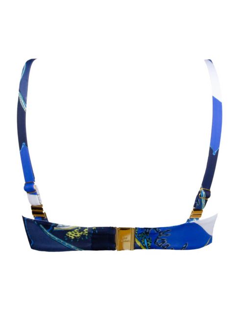Soleil Floral triangolo con ferretto, bleu floral LISE CHARMEL