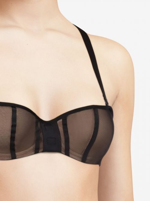 Accent reggiseno a fascia con ferretto, nero