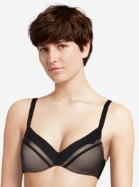 Accent push-up bra bra, black