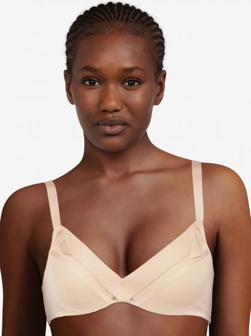 Accent push-up bra bra, black