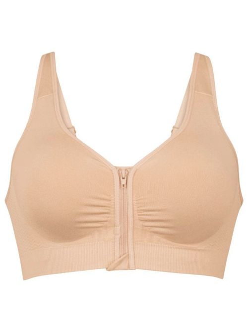 Lynn prosthetic bra with front closure, desert