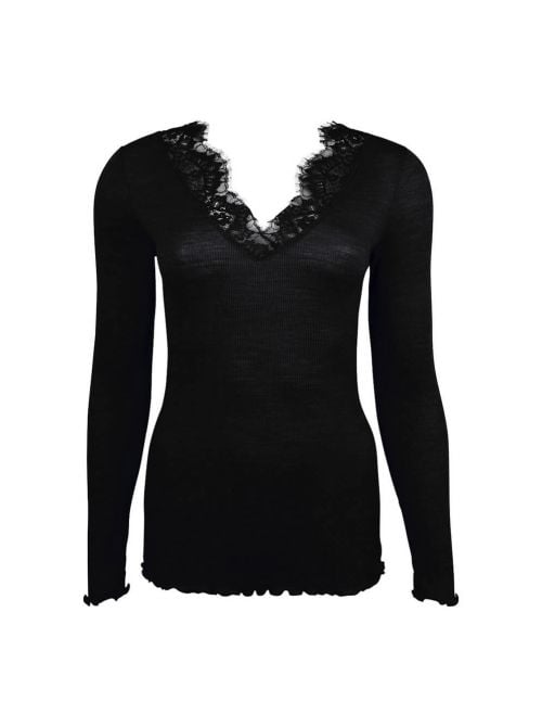 Sensualité Douceur Long sleeve t-shirt, black LISE CHARMEL