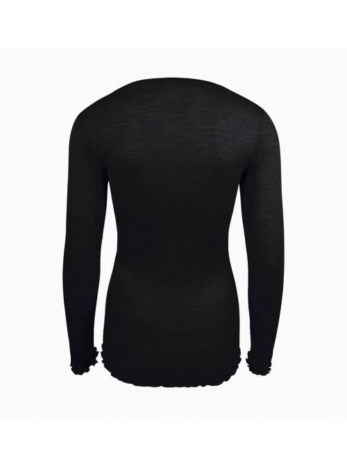 Sensualité Douceur Long sleeve t-shirt, black LISE CHARMEL
