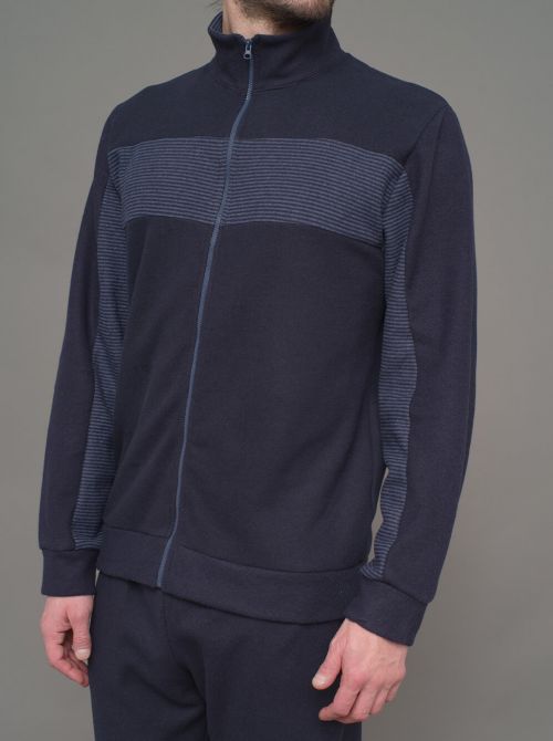 Tuta con zip Cinisello, blu JULIPET