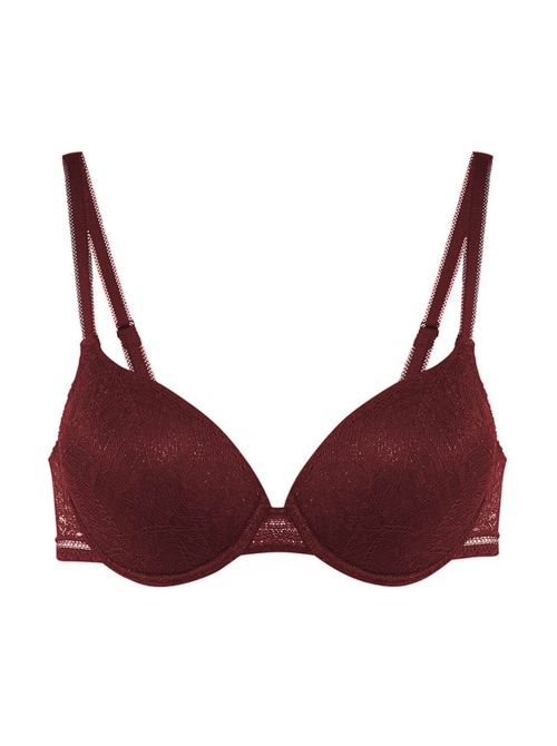 Comete Underwired padded bra, bordeaux
