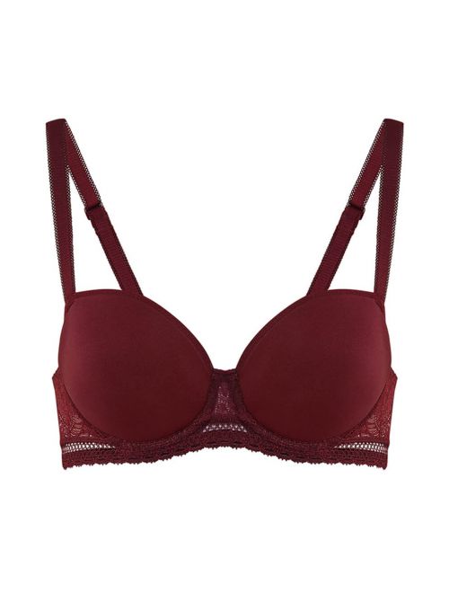 Comete 12S327 Underwired padded bra, bordeaux