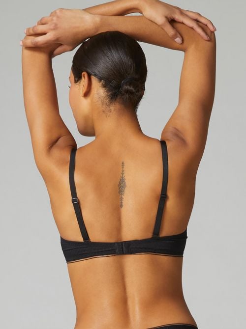 Bloom Reggiseno push up preformato a triangolo, nero