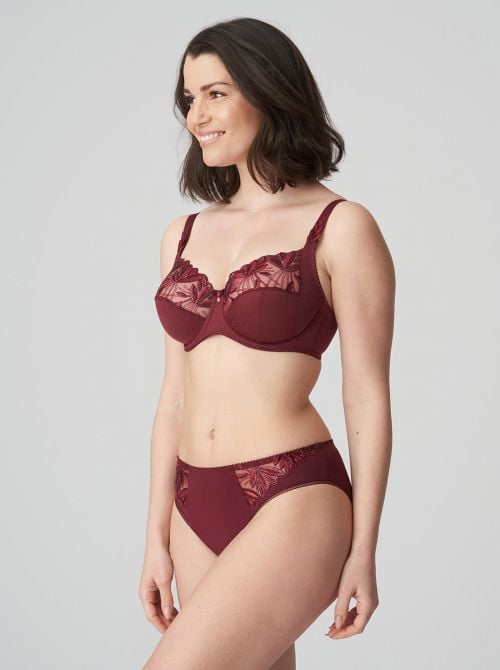 Orlando Underwire bra, deep cherry PRIMADONNA