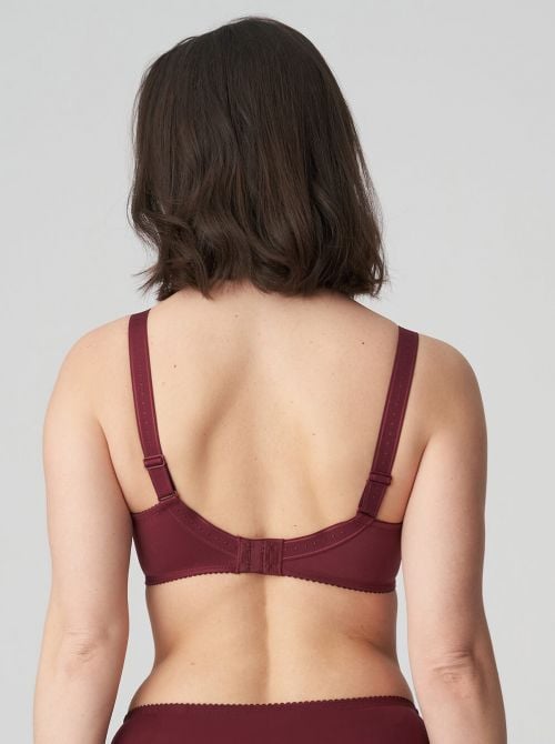 Orlando Underwired comfort bra, deep cherry