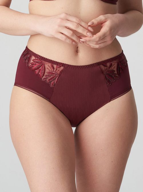 Orlando High-waisted briefs, deep cherry