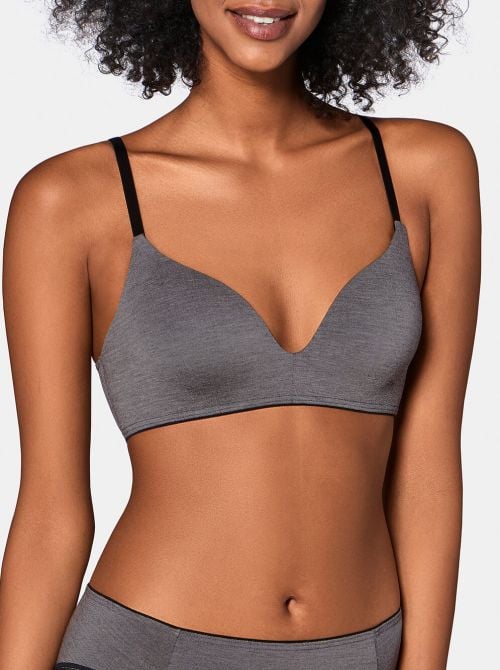 Sloggi Wow Embrace P non-wired bra, grey