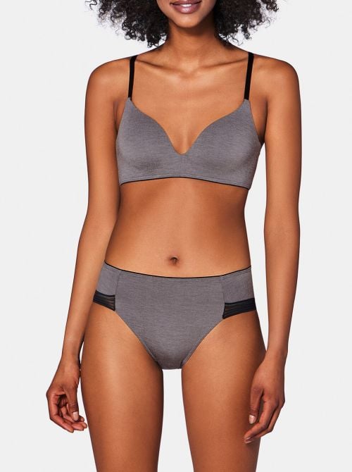 Sloggi Wow Embrace P non-wired bra, grey