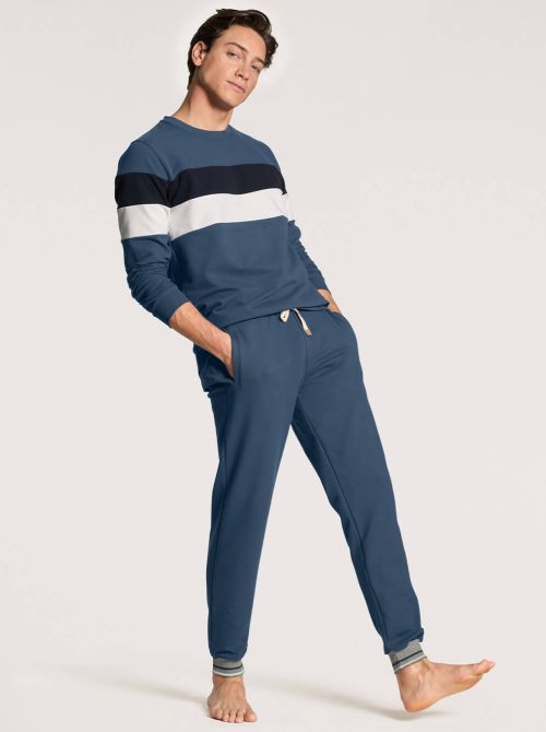 Uomo Abbigliamento da Nightwear e sleepwear da Pigiami e loungewear Relax Imprint 1 Pigiama da Uomo di CALIDA in Blu 