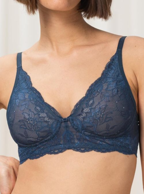 Amourette Charm N03 bralette without underwire, blue