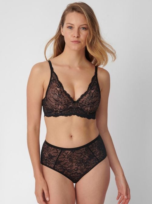 Amourette Charm N03 bralette without underwire, nero TRIUMPH