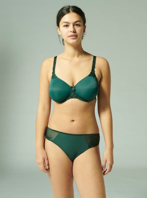 Andora Padded bra with Multiposition straps, green