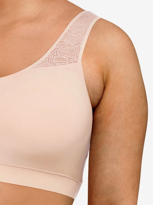 SoftStretch top imbottito con pizzo, nudo CHANTELLE