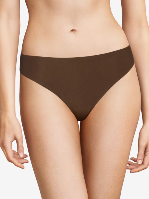 Softstrech one size thong, walnuts CHANTELLE