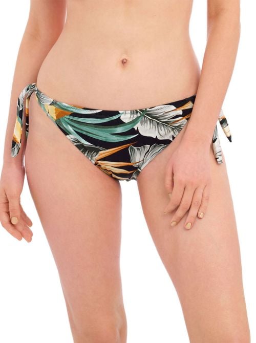 Bamboo Grove Jet Bikini Brief with laces