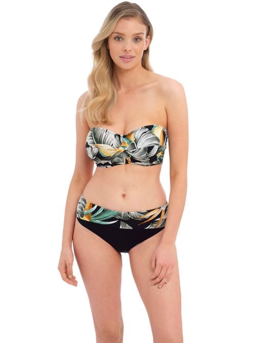 Bamboo Grove Jet High waist bikini bottoms