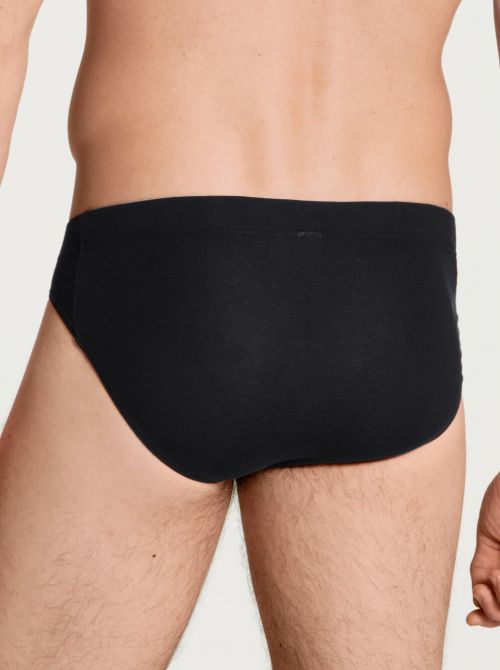 Evolution Slip fianco basso in cotone ultra fine, nero