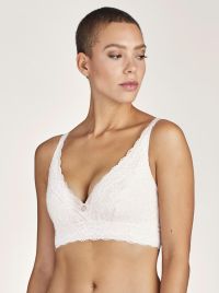 Rosessence triangle bra, white