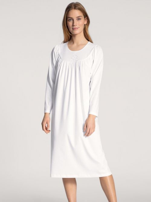 Soft Cotton Nightshirt Camicia da notte lunga, bianco CALIDA