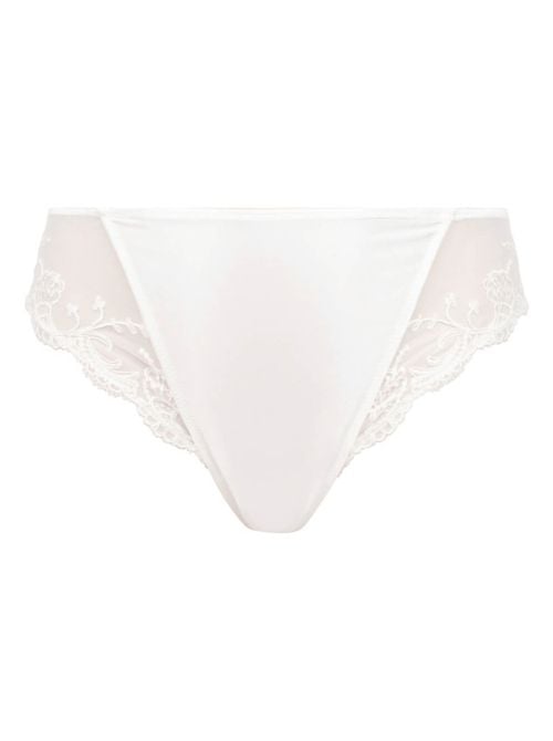 Splendeur Soie slip a vita alta, ecru