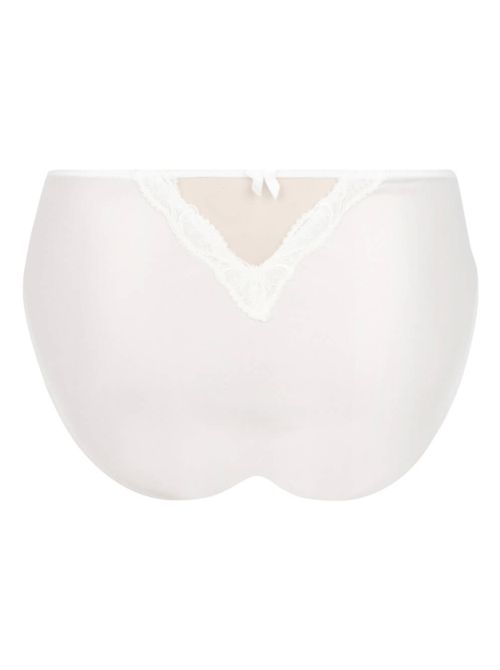 Splendeur Soie slip a vita alta, ecru