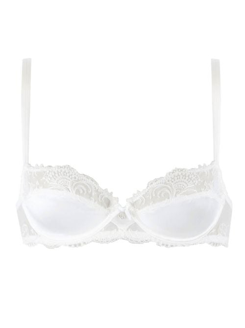 Splendeur Soie half cup bra, ecru