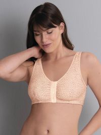 Hazel prosthetic bra with front closure, pink