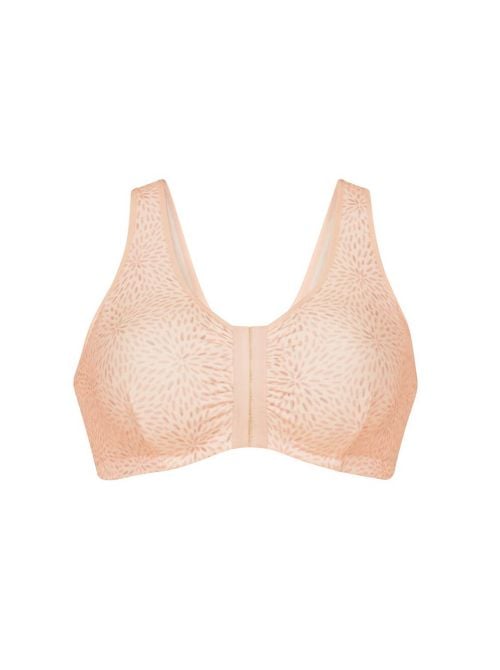 Hazel prosthetic bra with front closure, pink