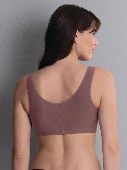 Hazel reggiseno in Cotone per protesi con chiusura anteriore, berry