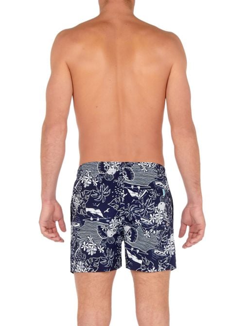 Beach boxer uomo Tropic, blue