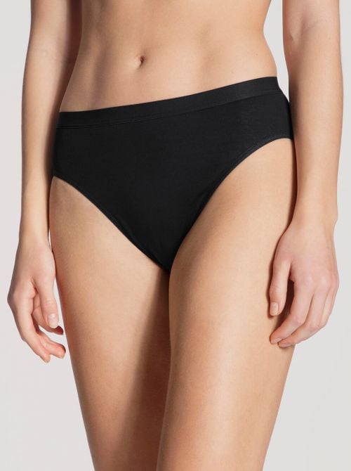 23102 Light - Slip in cotone mercerizzato, nero