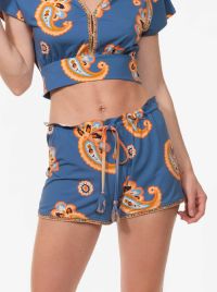Milos shorts in lycra, Blu arancio